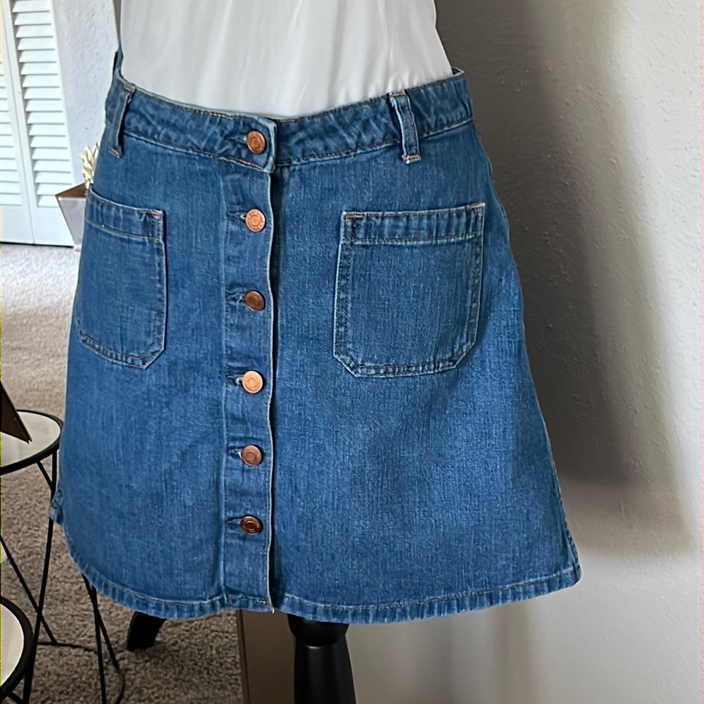 Gap Mini Skirt Denim Woman Jeans Cotton Lady’s size 30 / 16 pre-owned